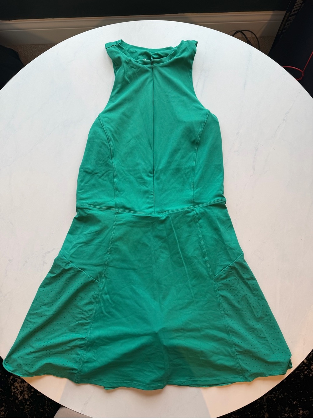 all in motion Teal-Green Sleeveless Flared Athletic Mini Dress